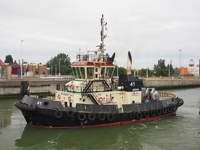 File:Tug 41 - ENI 06105320 - IMO 9602100, Port of Antwerp pic5.JPG