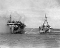 1055 a.m.: cruiser Birmingham fighting fires on Princeton