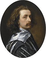 Self-portrait circa 1640 date QS:P,+1640-00-00T00:00:00Z/9,P1480,Q5727902 . 22 × 18.1 in (55.8 × 46 cm). London, National Portrait Gallery.