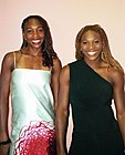 With her sister, Serena Williams (2001)