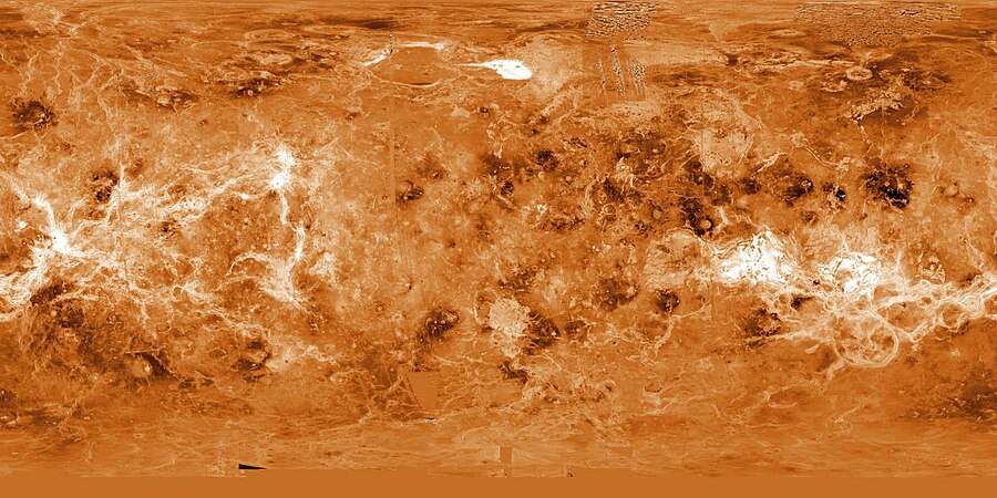 Mapa topogràfic de Venus