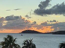 View from Frenchman’s Cove Sunset Beach, St Thomas Island