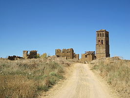 Entrada a Villacreces por el camino de Pozuelos del Rey