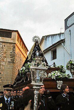Cofradía de la Soledad (Cáceres) - Wikipedia, la enciclopedia libre