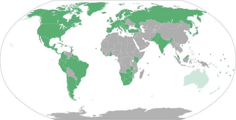 Visa policy of Trinidad and Tobago
.mw-parser-output .legend{page-break-inside:avoid;break-inside:avoid-column}.mw-parser-output .legend-color{display:inline-block;min-width:1.25em;height:1.25em;line-height:1.25;margin:1px 0;text-align:center;border:1px solid black;background-color:transparent;color:black}.mw-parser-output .legend-text{}
Trinidad and Tobago
Visa-free access
Visa on arrival Visa policy of Trinidad and Tobago.svg