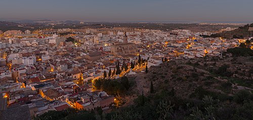 Vista de Sagunt en la iglésia de Santa Maria en el centre