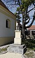 Čeština: Kříž u kaple sv. Jana Nepomuckého v obci Vitín v okrese České Budějovice, Jihočeský kraj. English: Wayside cross at the Chapel of Saint John of Nepomuk in the village of Vitín, České Budějovice District, South Bohemian Region, Czech Republic.