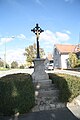 Čeština: Kříž v ulici Branka v Třebíči, okr. Třebíč. English: Wayside cross at street Branka in Třebíč, Třebíč District.