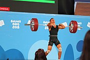 Deutsch: Gewichtheben bei den Olympischen Jugendspielen 2018; Tag 2, 10. Oktober 2018; Jungen 62 kg English: Weightlifting at the 2018 Summer Youth Olympics at 8 October 2018 – Boys' 62 kg