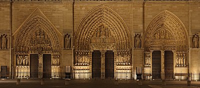 Portalurile de vest ale Notre-Dame de Paris, 28 octombrie 2007.jpg