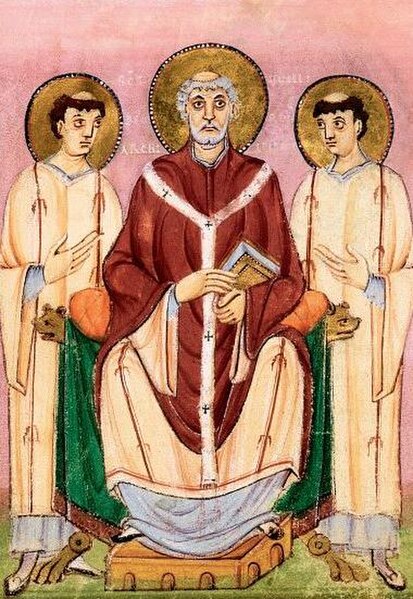 St. Willibrord, Apostle of the Frisians and part of the Anglo-Saxon mission. He was the first Bishop of Utrecht.