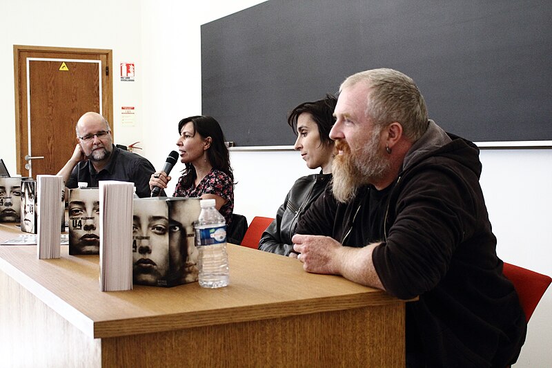 File:Yves Grevet, Florence Hinckel, Carole Trébor et Vincent Villeminot - Livre sur la Place à Nancy (21155284618) (2).jpg