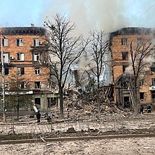 Houses after the shelling of 6 October. Zaporizhzhia after Russian shelling, 2022-10-06 (01).jpg