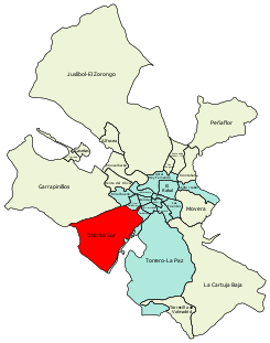 Zaragoza Mapa Junta Distrito Sur 2018.svg