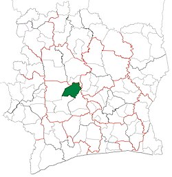 Eneo la Wilaya ya Zuénoula.
