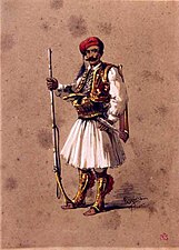 Amedeo Preziosi: An Albanian, ca. 1860.