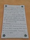 Plaque commémorative du centenaire de la mort de Napoléon Ier le 5 mai 1921