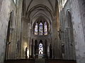 English: The nave of the abbey of Évron, Mayenne, France. Français : La nef de l'abbaye Notre-Dame, à Évron, Mayenne, France.