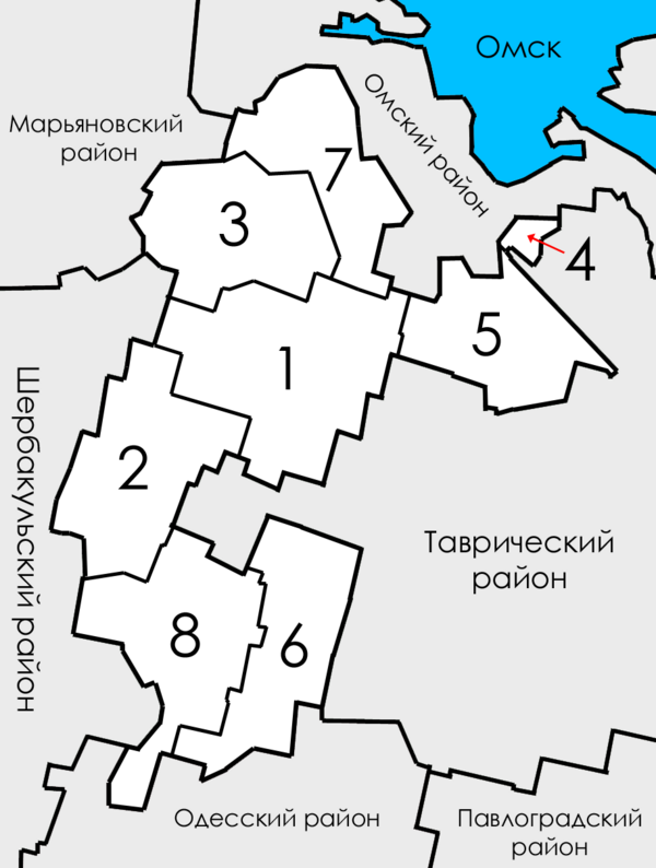 Карта немецкого национального района