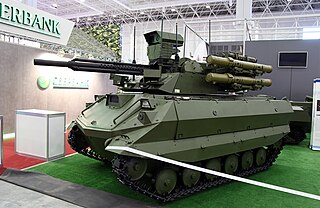 <span class="mw-page-title-main">Uran-9</span> Russian unmanned ground combat vehicle