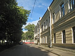 Näkymä Obukhovskoy Oborony -kadulle