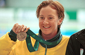 011200 - Swimming Brooke Stockham bronze medal - 3b - 2000 Sydney medal photo.jpg