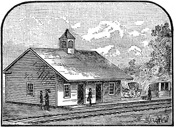 Early image of the 1838 station