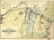 As seen on this map, the planned Portland and Ogensburg Railroad (in red) crossed the Green Mountain range north of Burlington in Lamoille County, instead of veering south to cross at the previously established Waterbury area. To not miss Burlington's economic opportunity, a rail was proposed between Cambridge and Essex Junction (located just outside of Burlington). 185x Portland & Ogdensburg.jpg