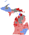 1870 Michigan Gubernatorial Election by County