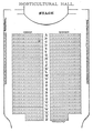 Seating chart of auditorium, 1887