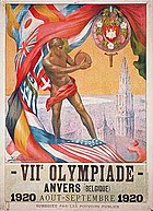 Official poster of the 1920 Summer Olympics in Antwerp