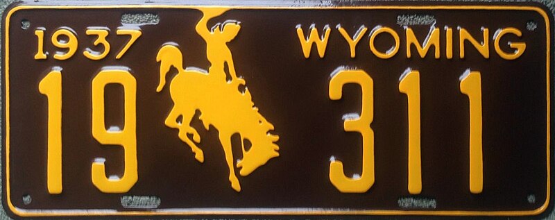 File:1937 Wyoming license plate.jpg