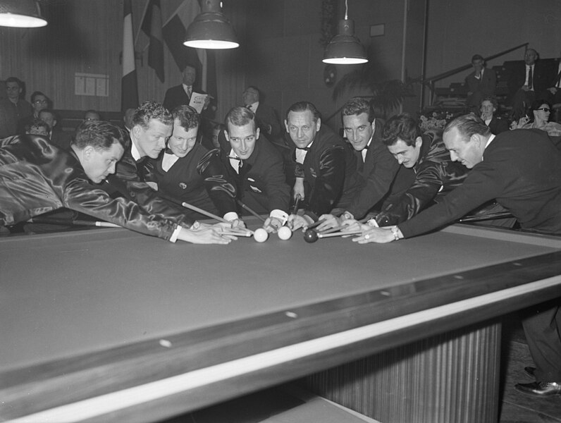 File:1961 World Three-cushion Championship, the participants, Bestanddeelnr 912-3710.jpg