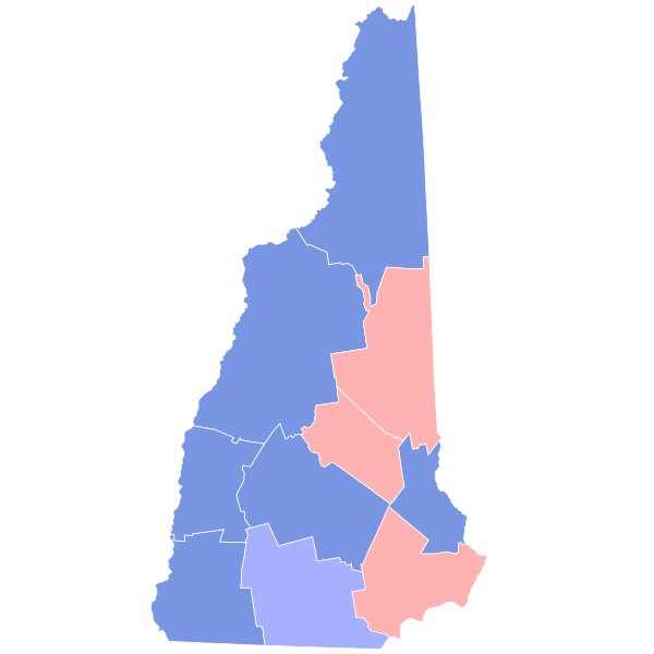 File:2008 United States Senate election in New Hampshire results map by county.svg