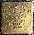 Stolperstein für Friederika Simon