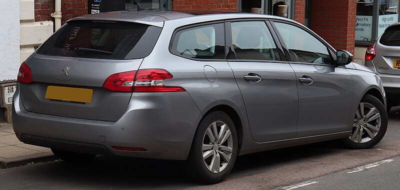 File:2014 Peugeot 308 Active SW HDi 1.6 Rear.jpg