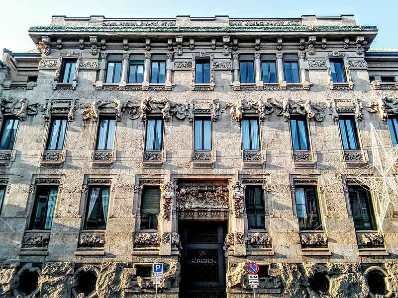 Palazzo Castiglioni in Milan by Giuseppe Sommaruga (1901–1903)