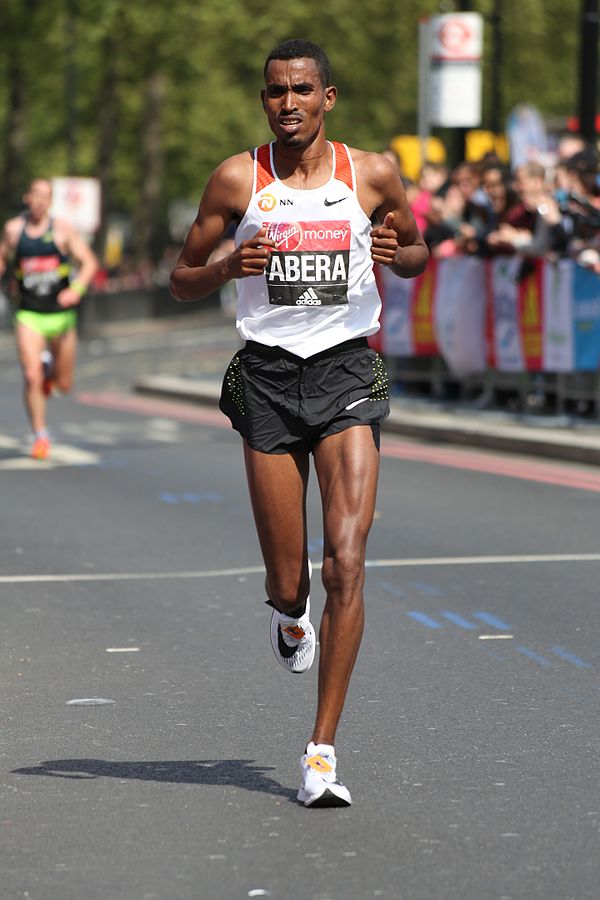 Abera at the 2017 London Marathon