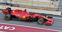 2020 Formula One tests Barcelona, Ferrari SF1000, Leclerc.jpg