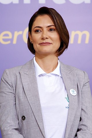 <span class="mw-page-title-main">Michelle Bolsonaro</span> First Lady of Brazil from 2019 to 2022