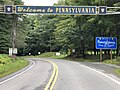 File:2021-09-09 10 52 25 View west along Pennsylvania State Route 652 (Beach Lake Highway) just west of Plank Road-River Road in Damascus Township, Wayne County, Pennsylvania.jpg