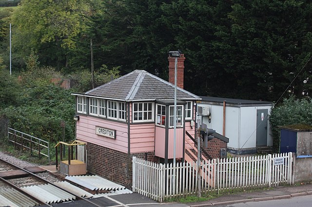 The signal box was built in 1875