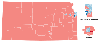 2022 Kansas House of Representatives election results by gains and holds.svg