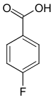 Structure of 4-fluorobenzoic acid