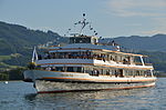 Thumbnail for File:50 Jahre MS Helvetia &amp; 100 Jahre Dampfschiff Stadt Rapperwil - Hafenfest Rapperswil - 'Rosenempfang' 2014-05-23 19-15-13.JPG