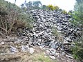 Terril d'une ancienne carrière d'ardoise en amont de la tourbière du Mougau (versant nord des Monts d'Arrée) 3.