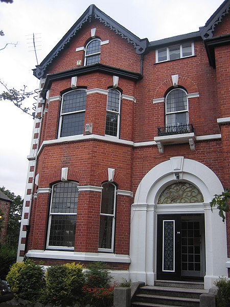 The first Factory Records office, 86 Palatine Road in West Didsbury, Manchester.