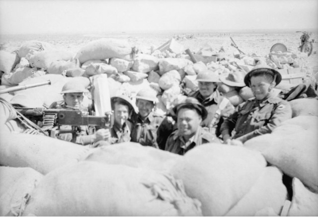 Members of the 2/48th Battalion manning a defensive position around Tobruk in 1941
