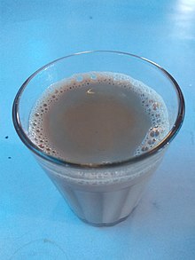 A glass of milk tea in Nepal A cup of milk tea.jpg