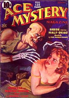 <span class="mw-page-title-main">Ace Mystery</span> American weird menace pulp magazine